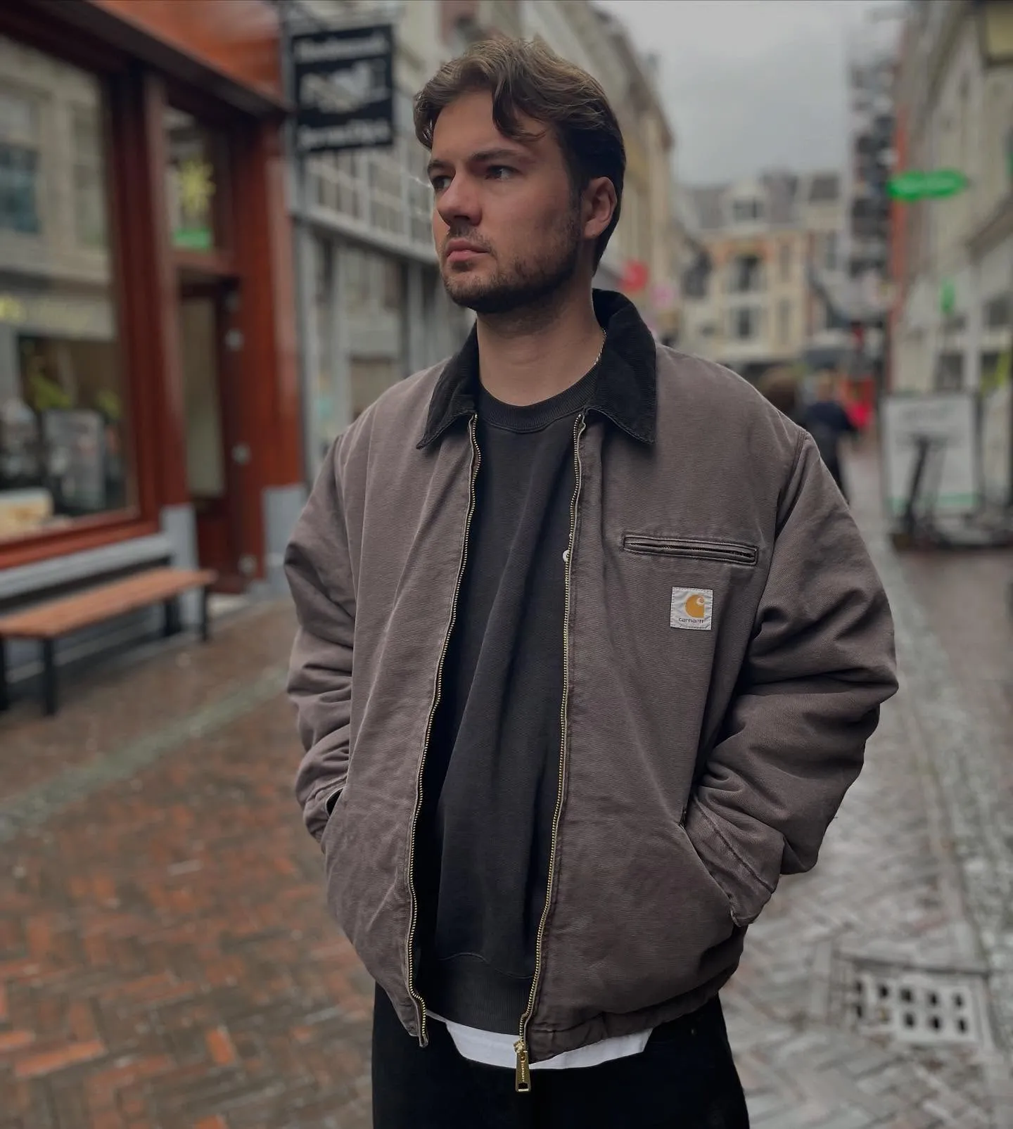 Carhartt WIP OG Detroit Jacket Tobacco/Black $1616免運!