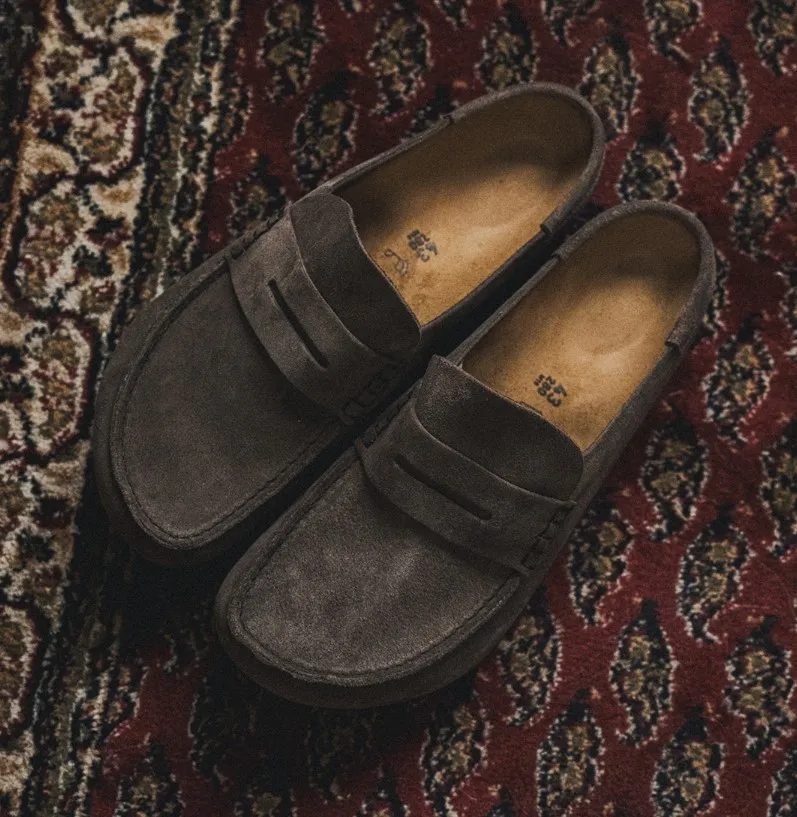 Birkenstock Naples Wrapped Concrete Gray $1076!