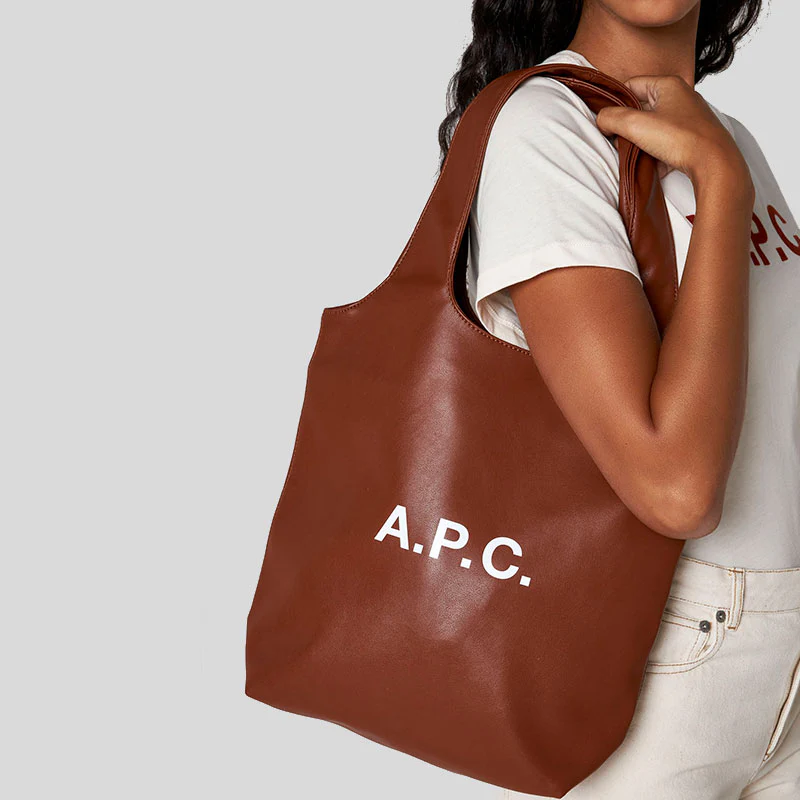A.P.C. Ninon Small Tote Bag Brown $1145!