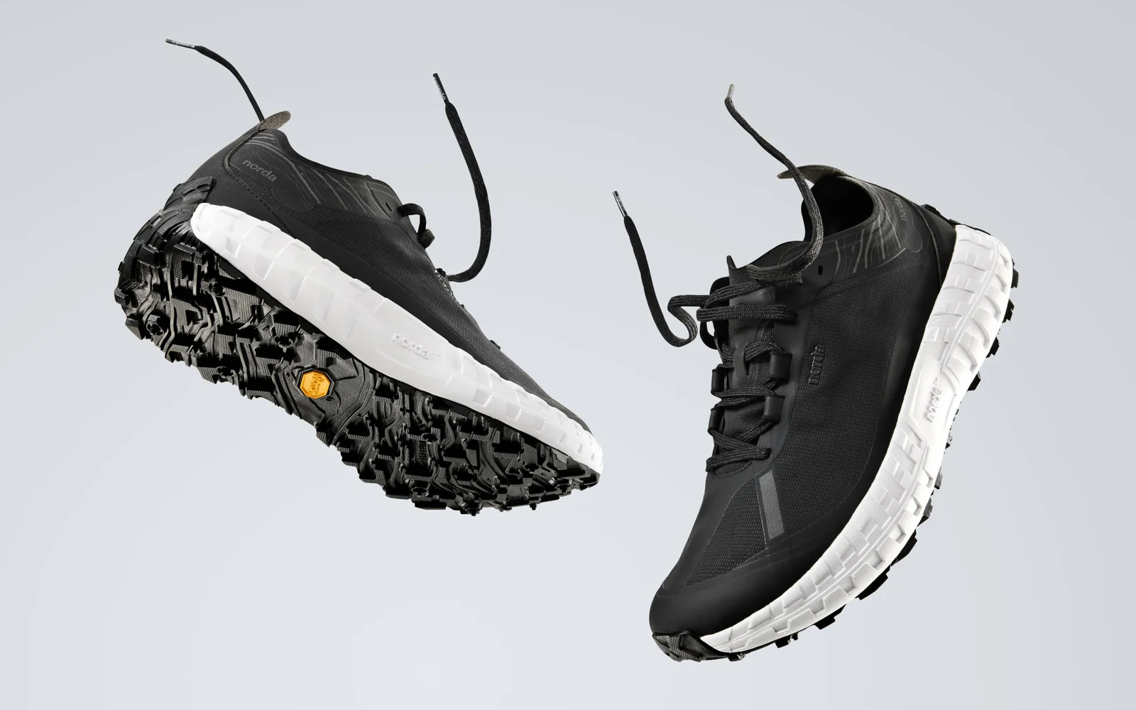 Norda 001A Trail Running Shoes Black White $1299!