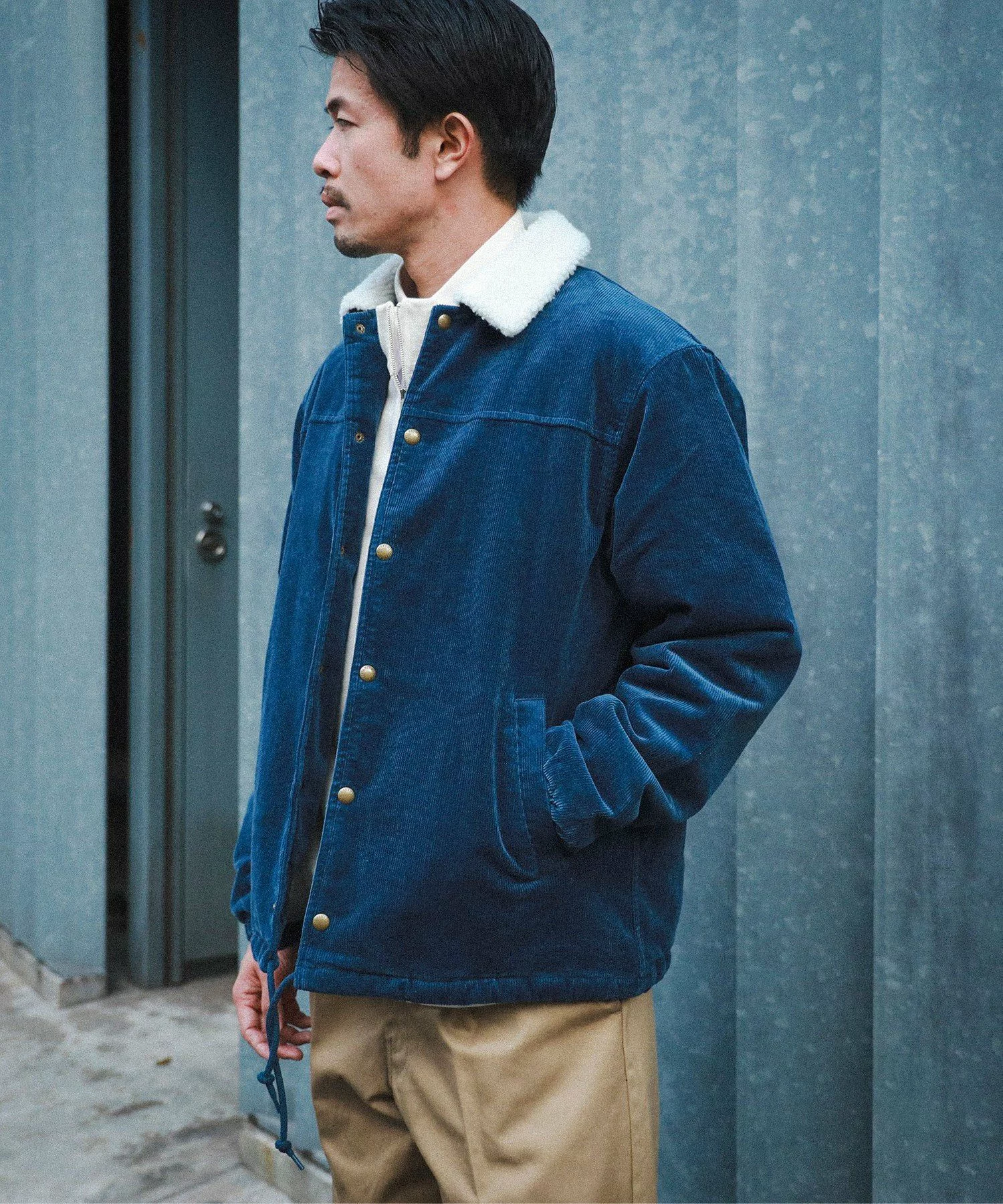 Beams Loose Fit Corduroy Boa Coaches Jacket 3色$990免運! (額外回贈$109)
