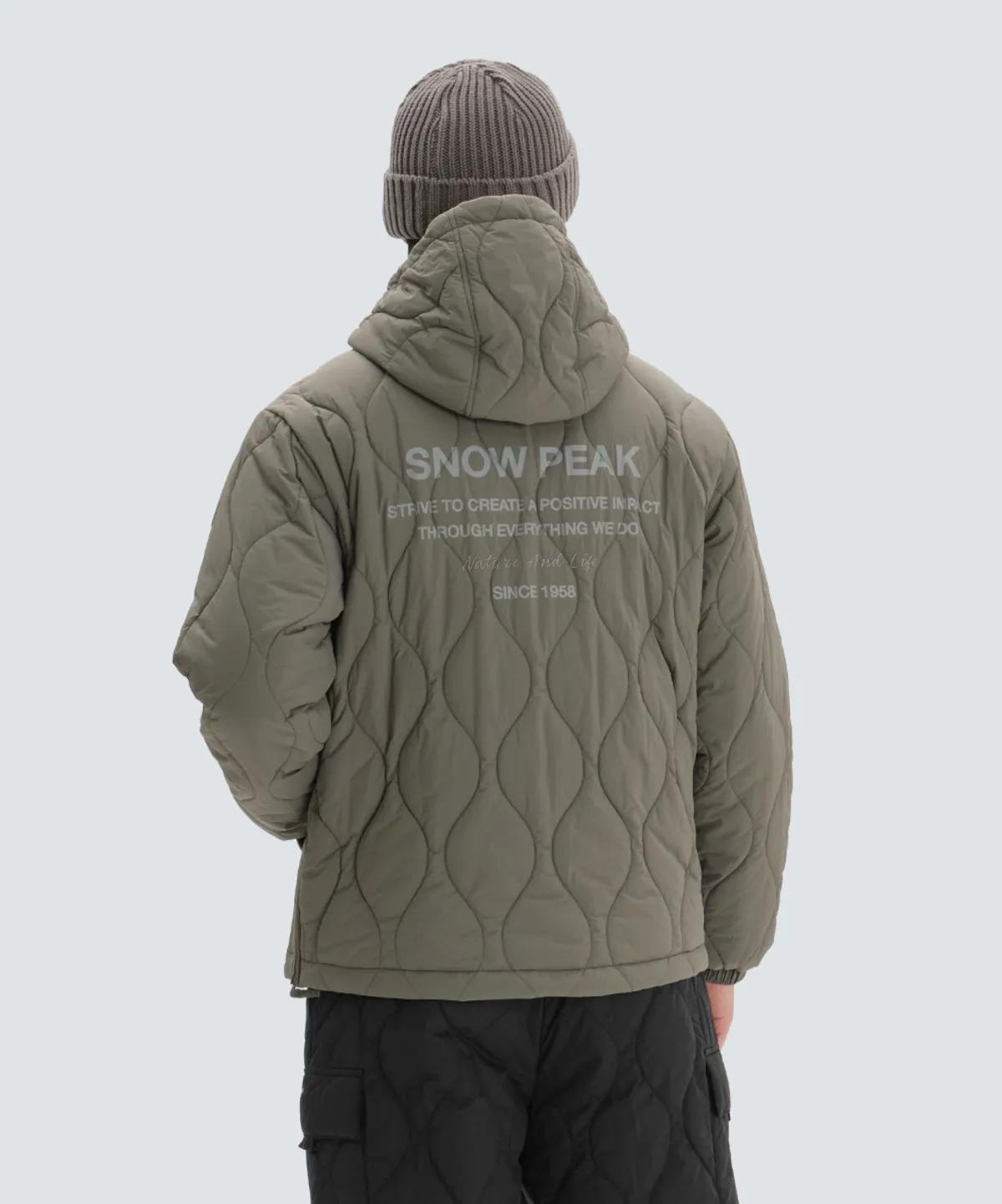Snow Peak Recycled Quilted Hooded Anorak 3色$610!