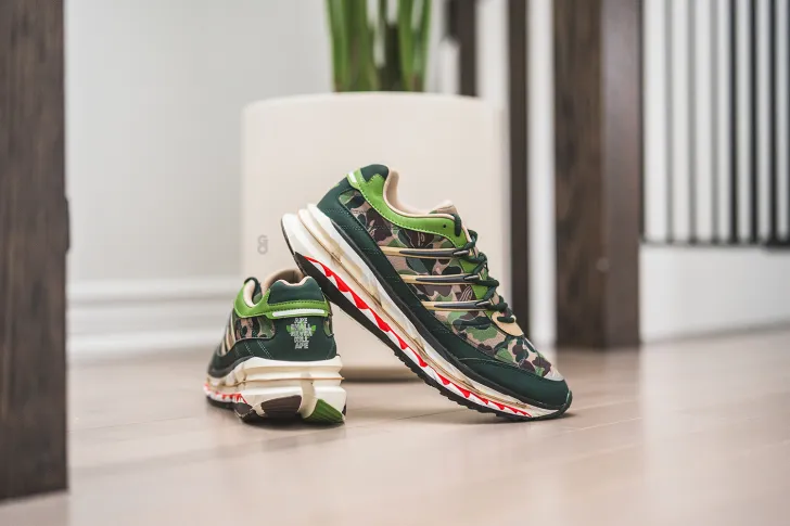 BAPE x adidas Adistar HRMY 'Green Camo' $1563免運!