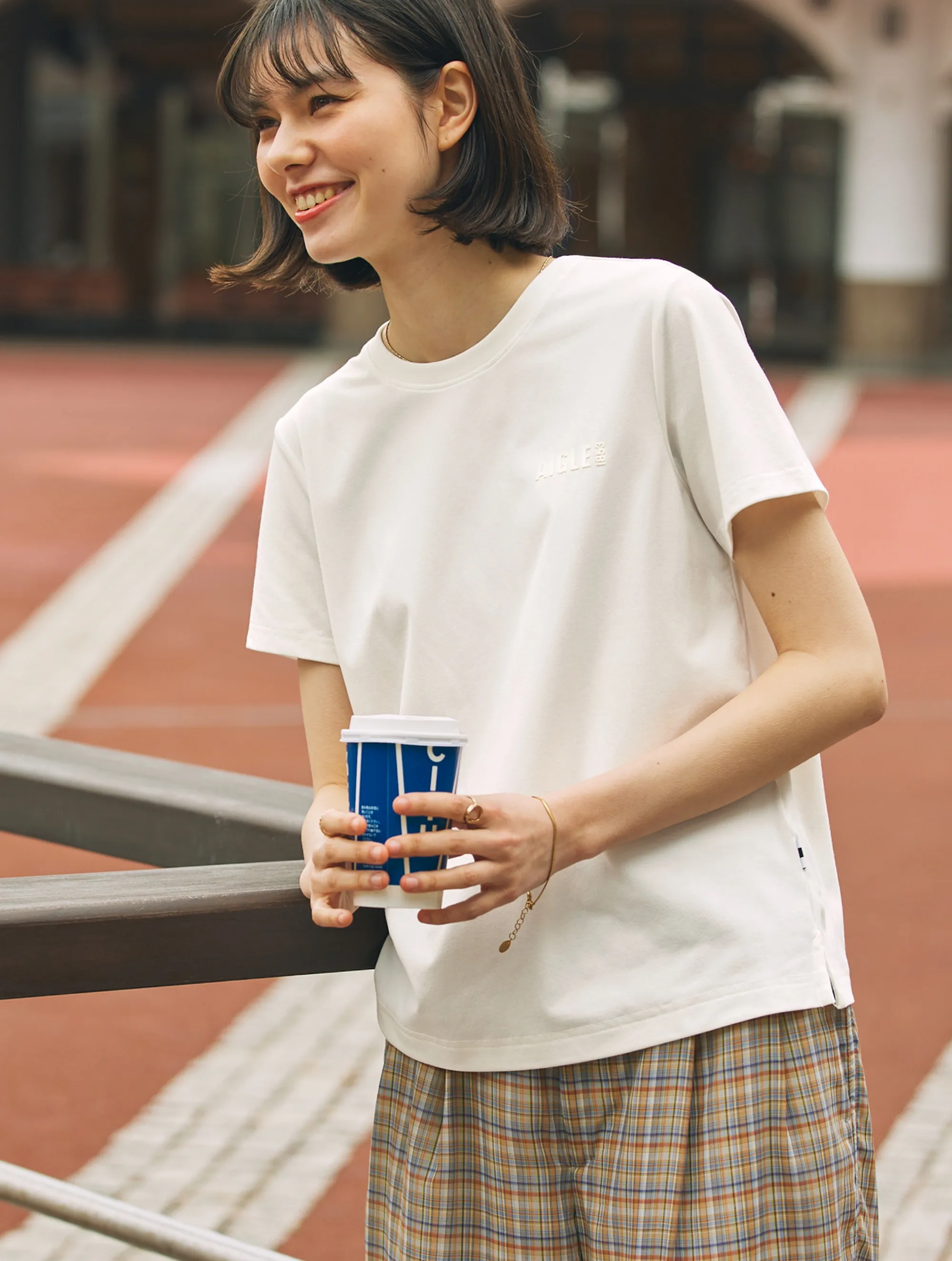 Aigle 吸水速乾Primeflex Logo T-Shirt 白色 $167!