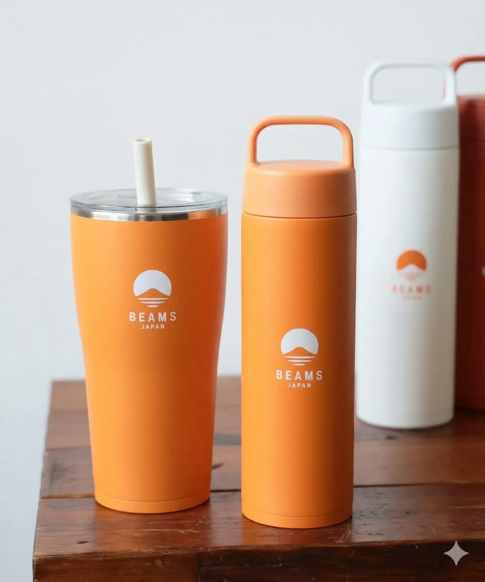 Beams Japan x 象印別注保溫Straw Tumbler & 水樽$294!