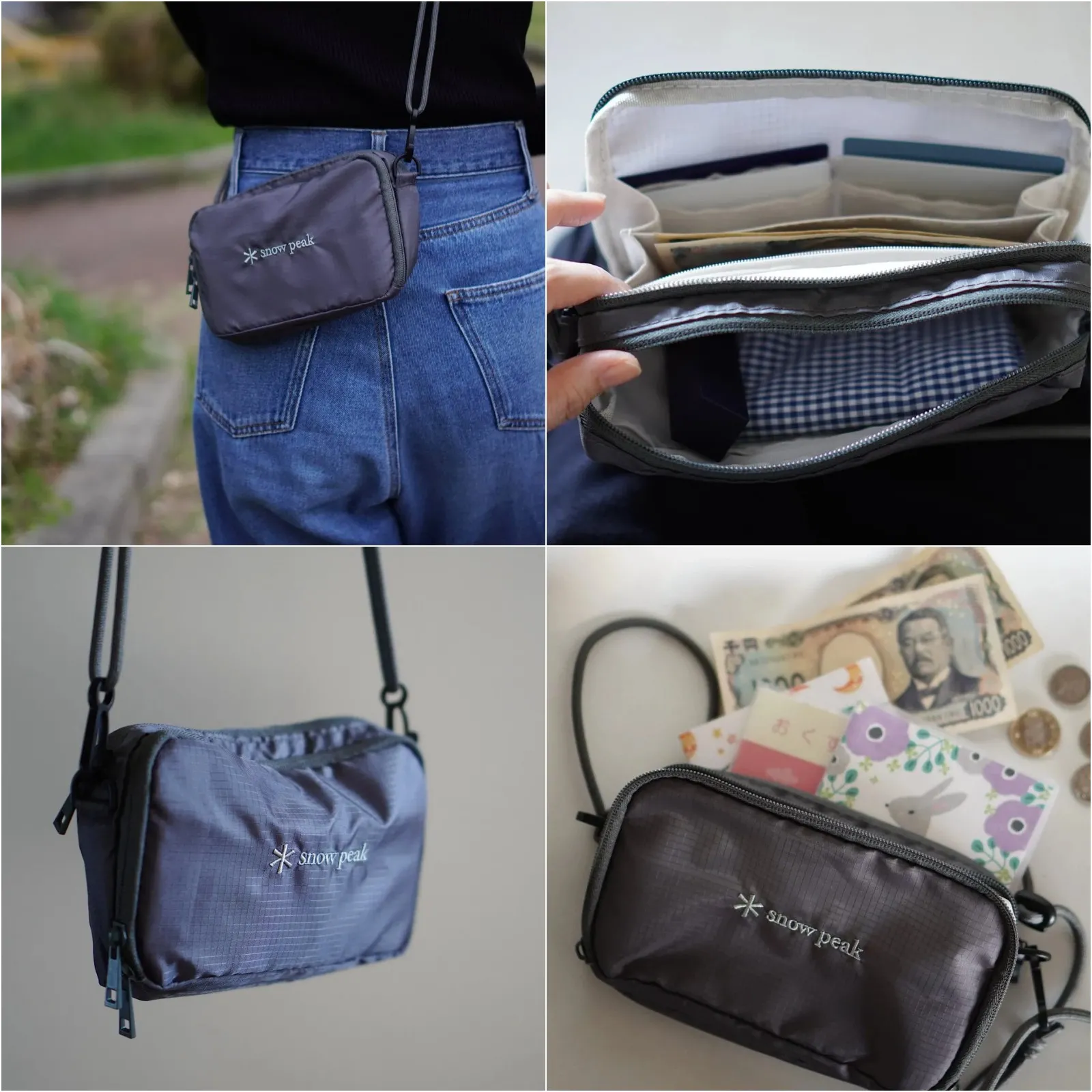 日本 Snow Peak Wallet Shoulder Bag $73!