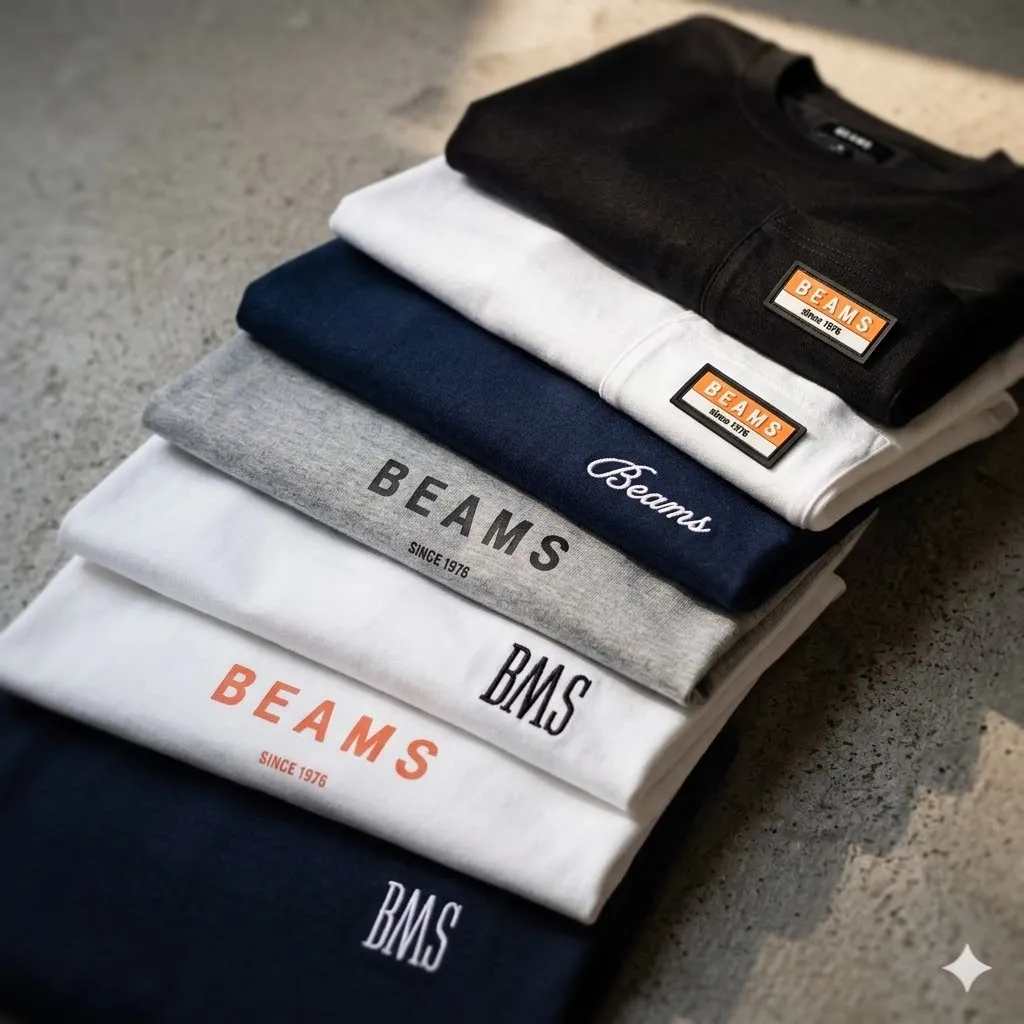 Beams 4款Logo T-Shirt 低至香港47折!