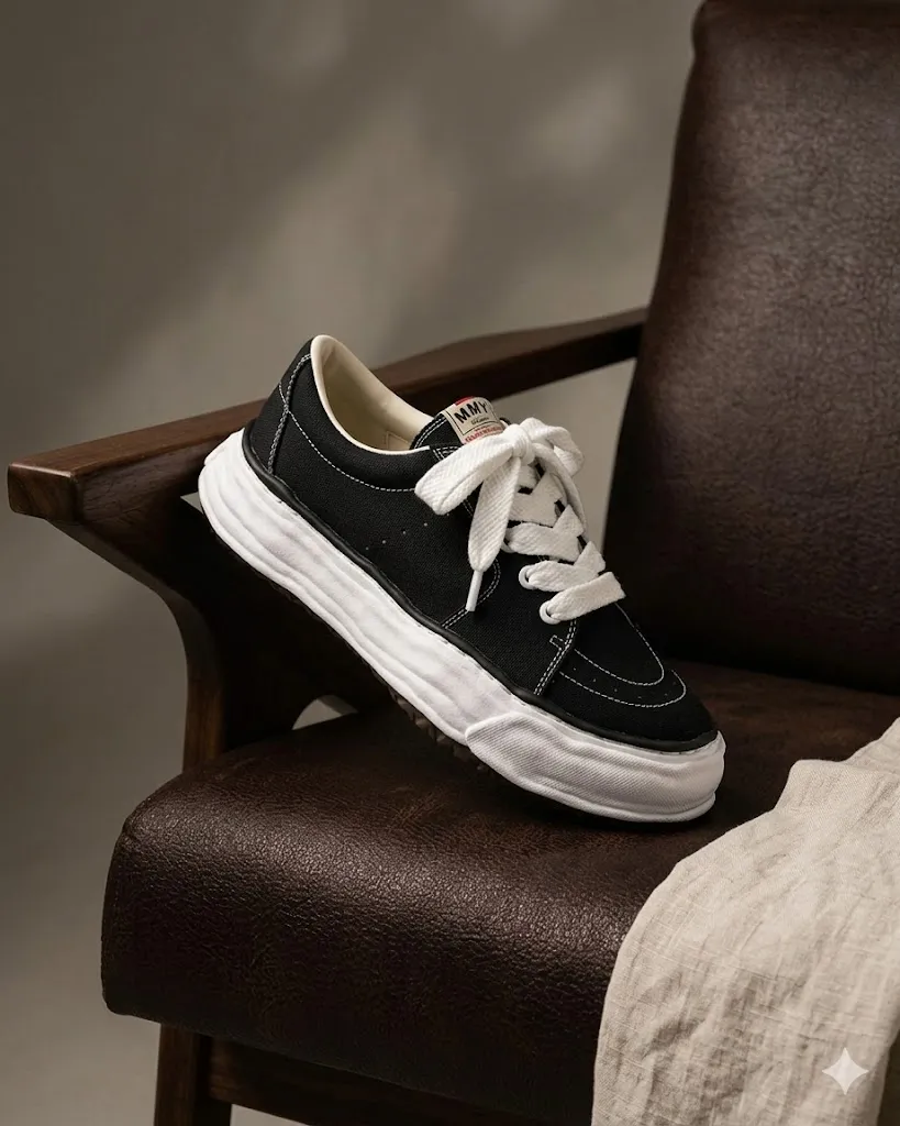 MIHARA ERIC OG Sole Canvas Low Black $1747!
