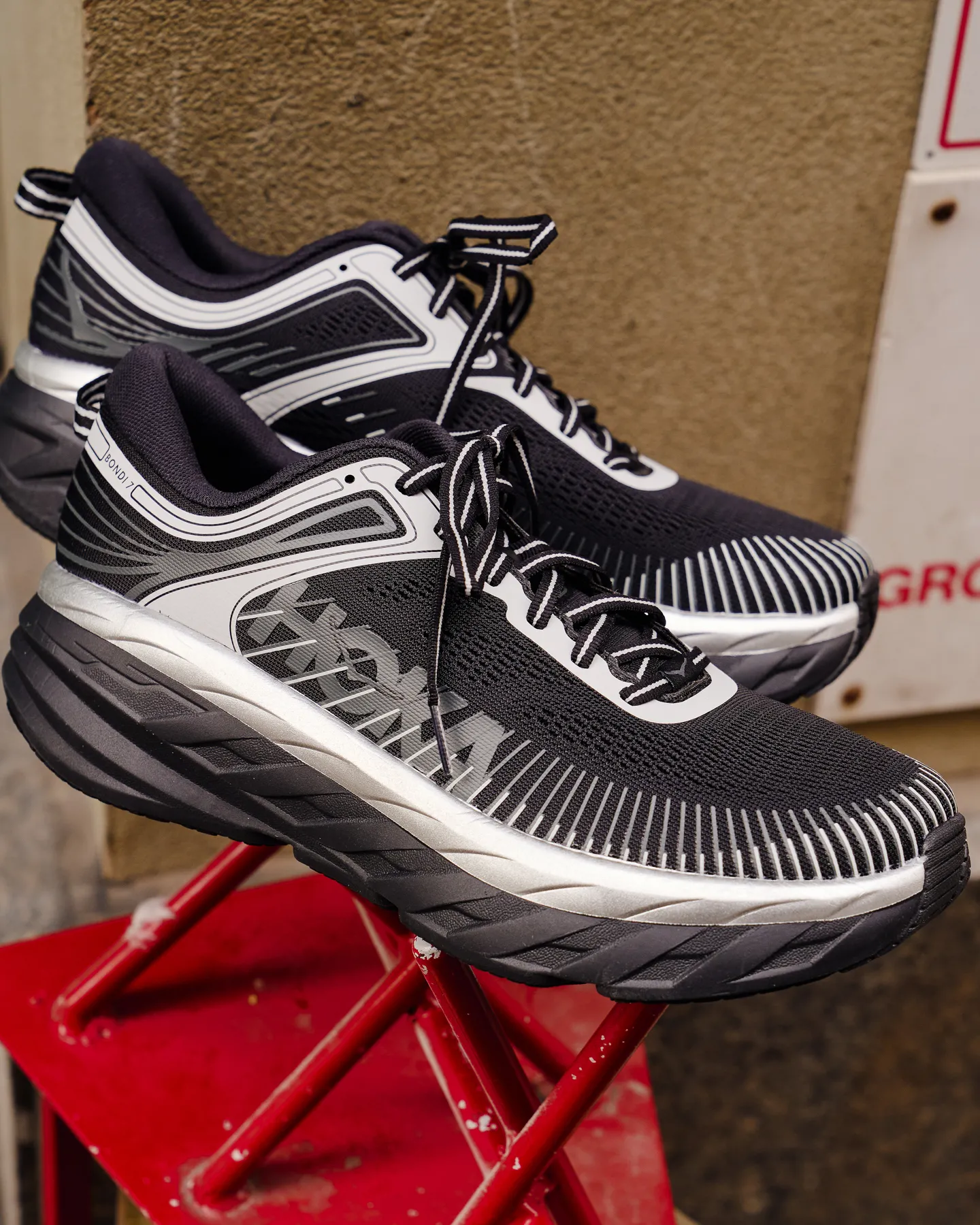 Hoka Bondi 7 Black Stardust $763!