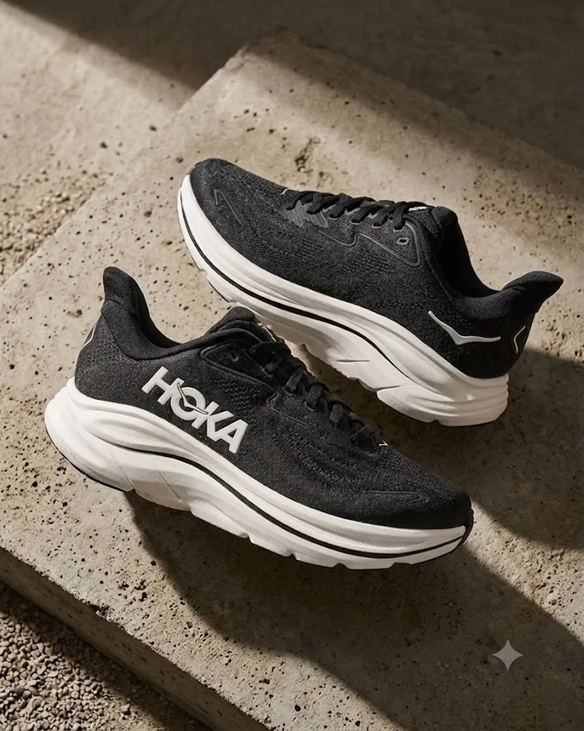 Hoka W Clifton 10 Black/White $832!