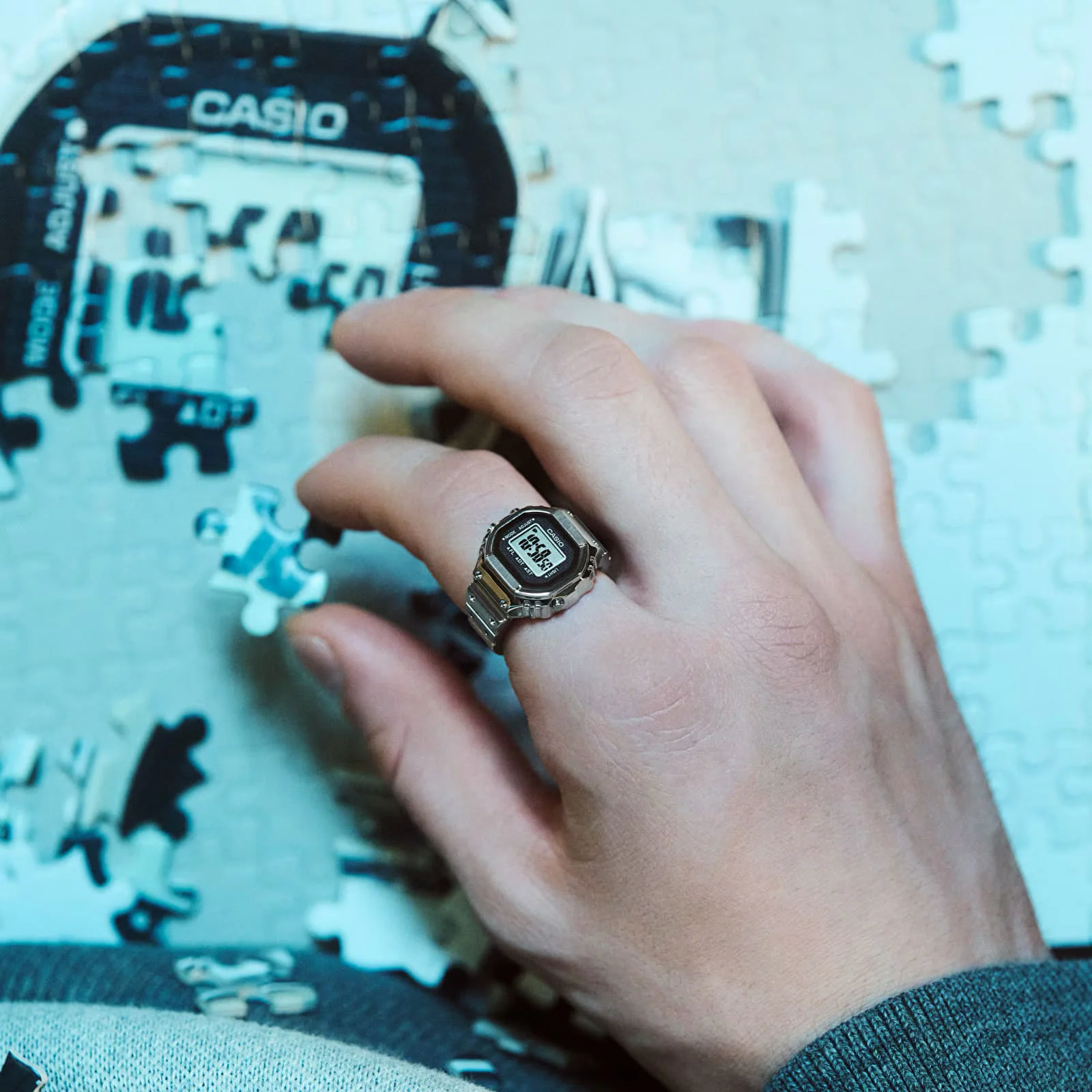 Casio 50th Anniversary Ring Watch Silver $866!