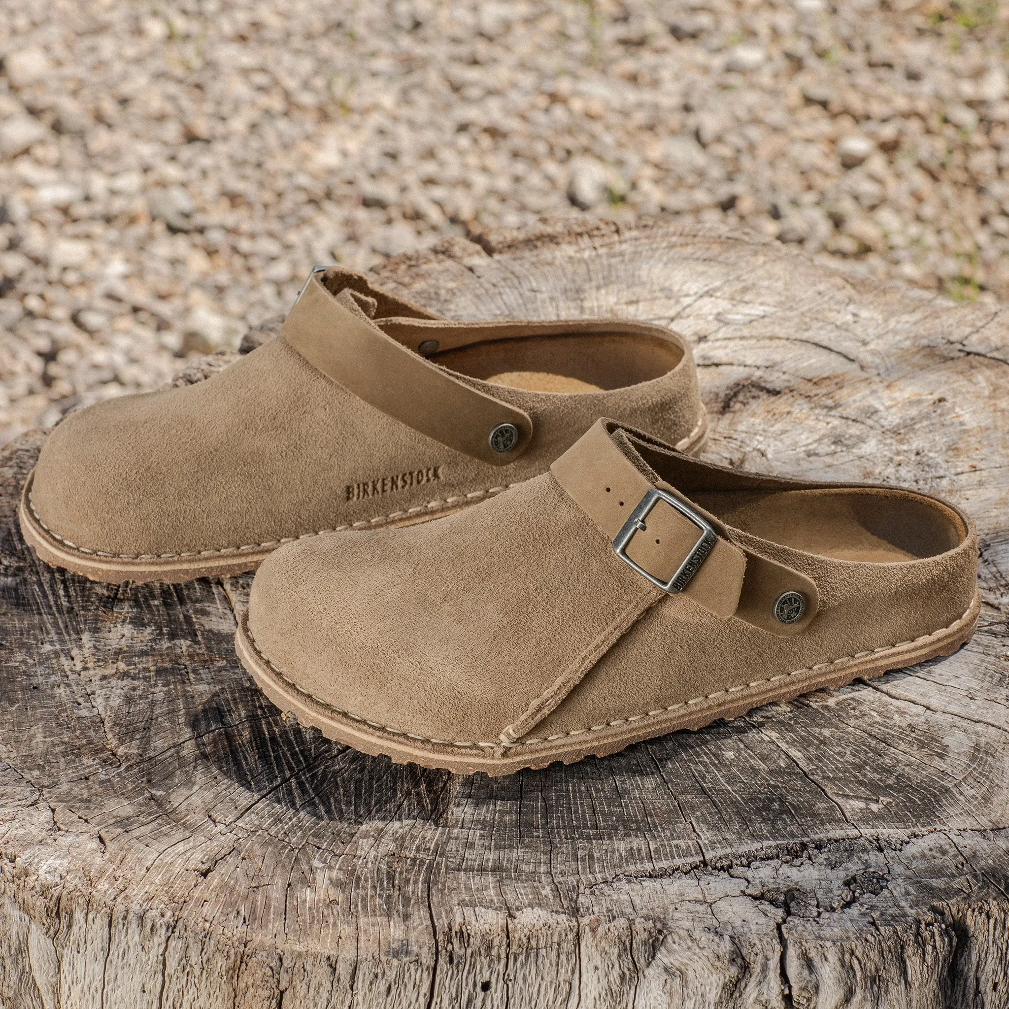 Birkenstock Lutry Premium Suede Leather Taupe $1034免運!