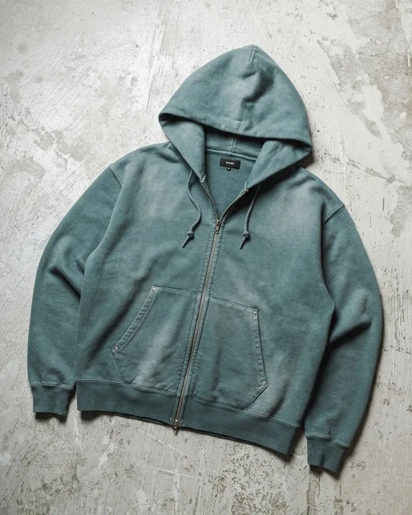 BEAMS Fade Rivet Zip Hoodie 2色$236!