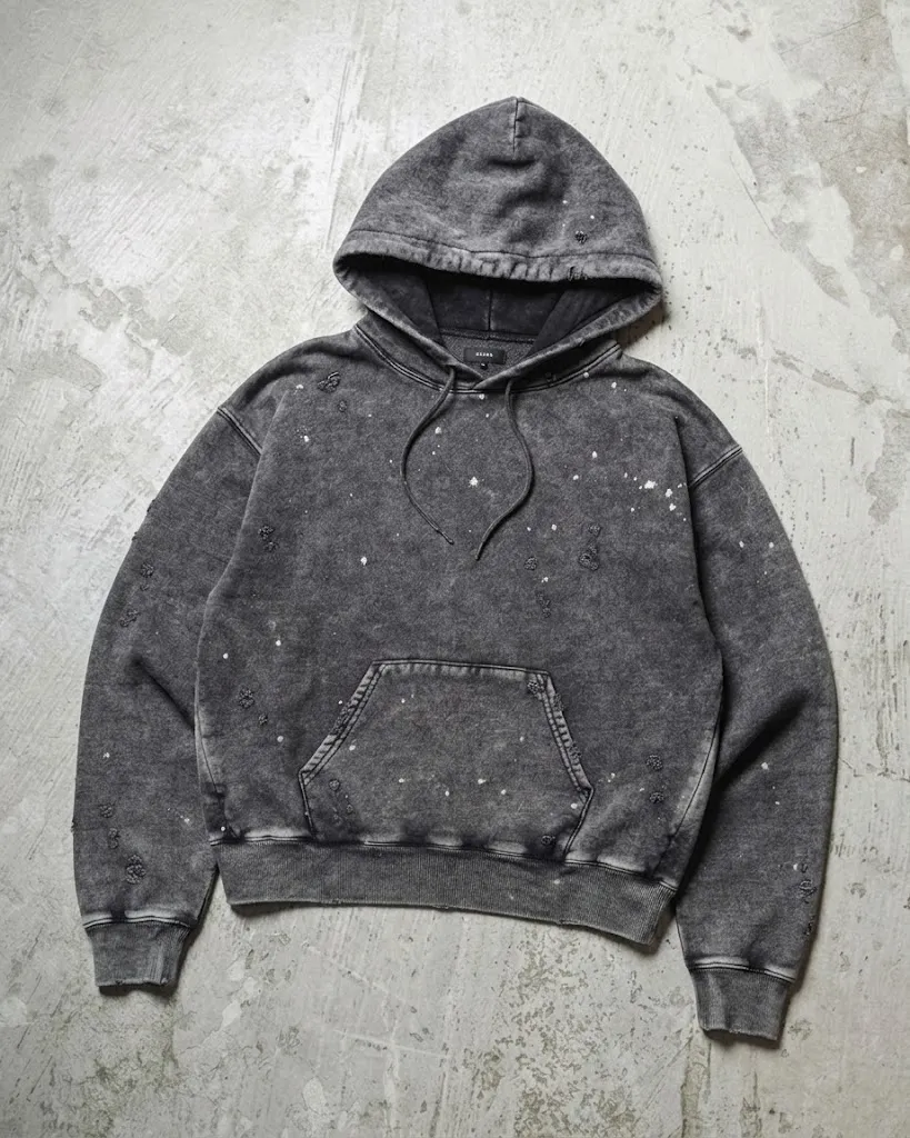 BEAMS Damaged Short hoodie 2色$309!