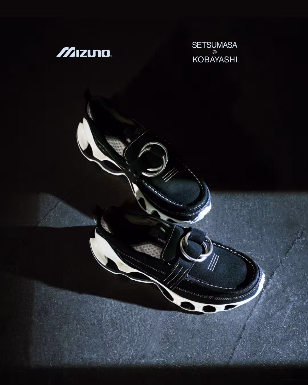 Mizuno x Setsumasa Kobayashi Wave Prophecy Ring Moc Black $1782!