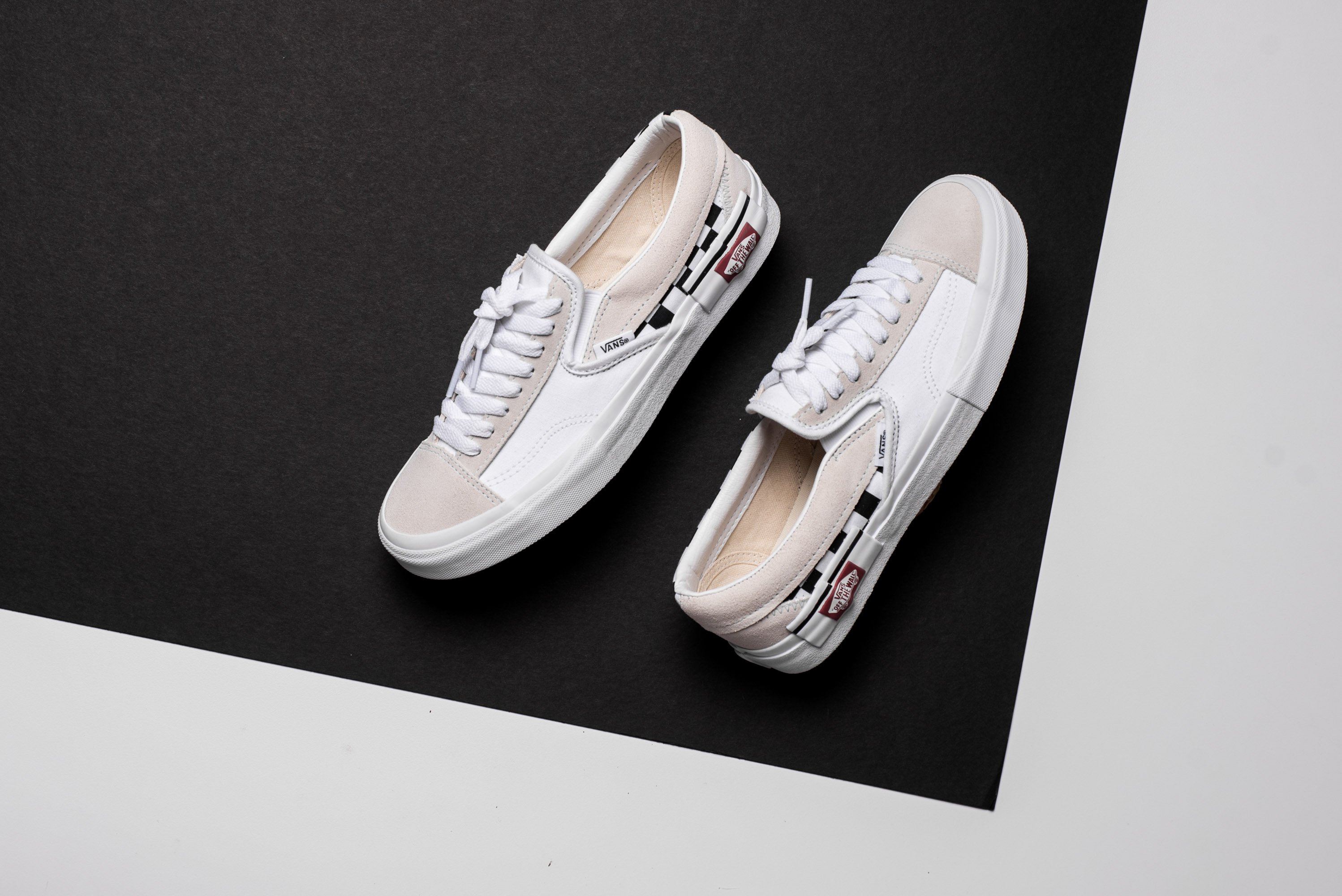 vans slip on cap checkerboard black