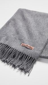 Acne Studios Oversized Fringe Wool Scarf Grey $901免運! – BIY Roamer