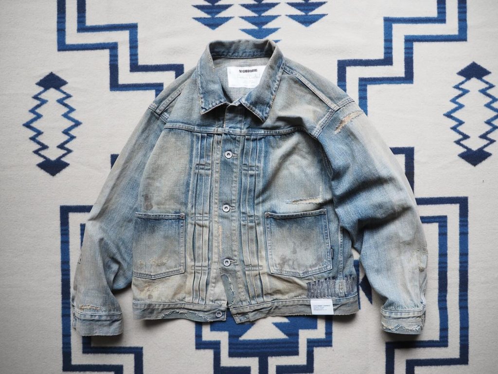 【Sobaq】LN Baseball Denim Half-Jacket Mass DNM kurtka Jacket Athletic Baseball - ciemnoszara